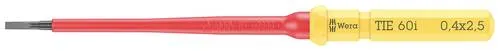 Wera Kraftform Kompakt VDE 60 i 0,4 x 2,5 x 157 mm TIE Elektriker Schlitz Wechselklinge 2.5 mm