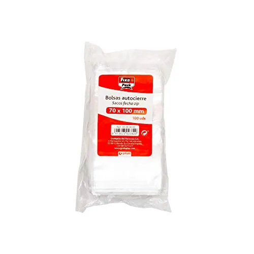 Fixo 50063600 – Pack von 100 Staubsaugerbeutel Selbsteinzug, 70 x 100