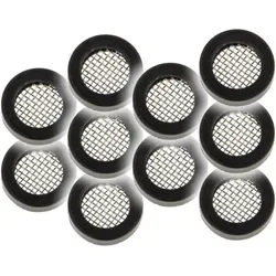 Tecuro Gummi-dichtung Mit Schmutzfangsieb 3/8 Zoll Für Überwurfmuttern Sanitär (10 Stück)