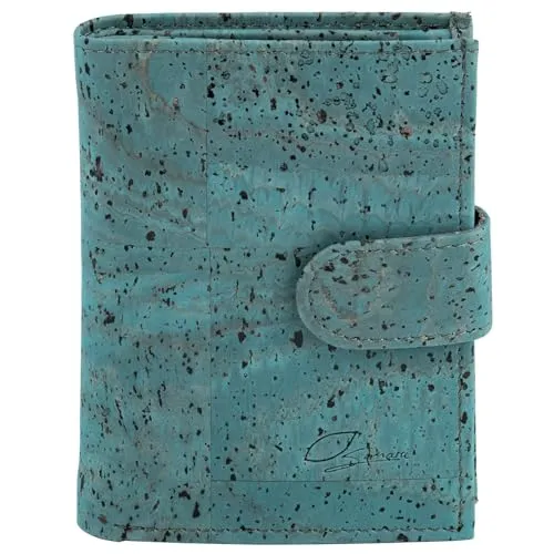 Simaru Kork Geldbörse Damen in türkis von Simaru