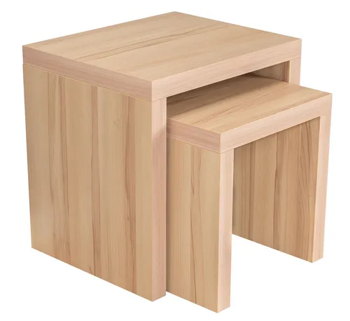 Satztisch Kernbuche - Moderner Couchtisch aus deutscher Herstellung - Tische & Stehtische: Stilvoller Beistelltisch aus verleimter Kernbuche, ideal für ein modernes Wohnzimmer. Maße: 44x44x36cm, robust und elegant.