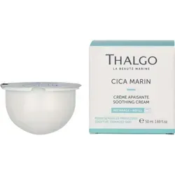 Thalgo Cica Marin Soothing Cream Refill - Gesichtspflege mit marine Prebiotika für empfindliche Haut. Diese nachfüllbare Creme beruhigt sofort, stärkt die Hautbarriere und bietet einen nachhaltigen Ansatz für strahlende Haut.