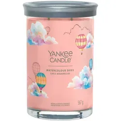 Watercolour Skies Signature Large Tumbler 567g 2-Docht - Kerzen mit fesselnden Aromen von Kaschmir, Jasmin und Moschus. Genießen Sie ein farbenfrohes Dufterlebnis und schaffen Sie eine entspannende Atmosphäre in Ihrem Zuhause.