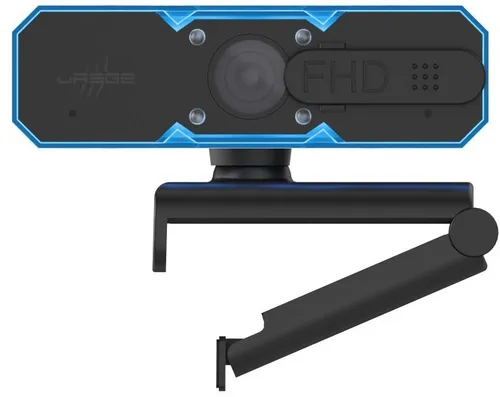 uRage Streaming-Webcam REC 900 FHD - Webcams: Hochauflösende Full-HD-Qualität mit 60 fps für flüssige Video-Calls und Streaming, inklusive LED-Beleuchtung und einfacher Montage.