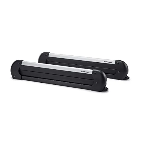Volkswagen 000071129M Skihalter Snowboardhalter Basic 4/2 Grundträger Dachgepäck T-Nut Tragstäbe, für 4 Paar Ski oder 2 Snowboards
