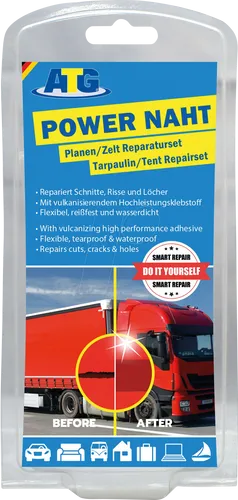 KFZ SR ATG024 - 12-teiliges Planen Reparatur Set - Anhänger-Zubehör für vielseitige Reparaturen, wasserdicht und ideal für LKW-Planen, Zelte, Luftmatratzen und mehr. Schnelle Anwendung mit 8 PVC-Flicken und 2 Klebern für dauerhafte Ergebnisse.
