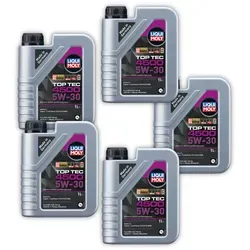 5x 1L LIQUI MOLY 3724 Motoröl Top Tec 4500 5W-30 Hightech Leichtlauf synthetisch
