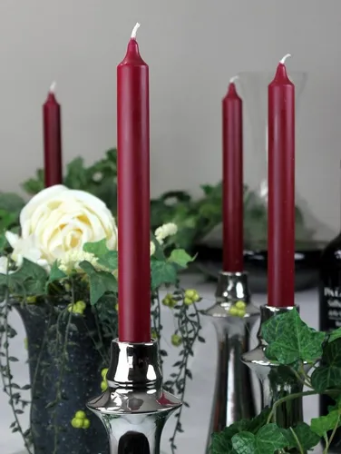 Wenzel Spitzkerze Stabkerzen 210/21 mm altrot 12 Stück von Wenzel