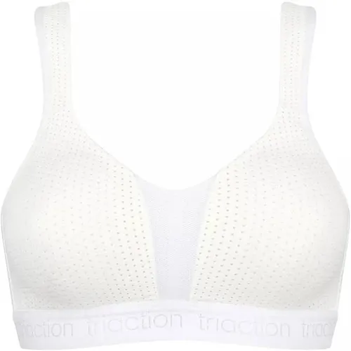 TriAction Damen Energy Lite Ex Sports Bra Non-wired, Weiß, 85D EU - Funktionsunterwäsche, bügelloser Sport-BH mit Spacer Cup für optimalen Halt und Atmungsaktivität, ideal für Workout und Alltag.