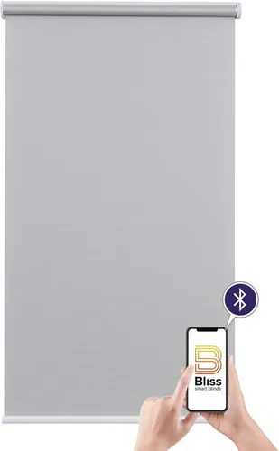 Elektrisches Rollo Mosaik – Appgesteuertes, blickdichtes Rollo mit Akku und Motor - Rollos, freihängend und appgesteuert via Bluetooth, ideal für flexibles Lichtmanagement und modernen Komfort in jedem Raum.