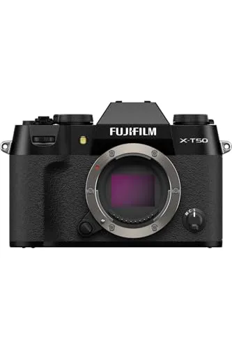 FUJIFILM X-T50 Body schwarz - Systemkamera mit X-Trans CMOS 5 HR Sensor, Fünf-Achsen-Bildstabilisierung und 20 Film-Simulationen für kreative Bildgestaltung