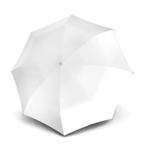 Mini Wedding - Idealer Hochzeitsschirm - weißes Schirmdach - klein und praktisch - manuelles Öffnen und Schließen - passende Schutzhülle