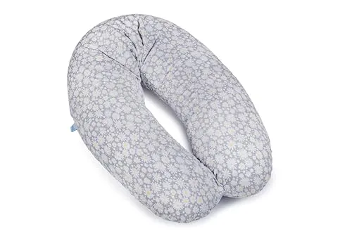 Ceba Baby® Stillkissen - XXL Lagerungskissen für Babys und Schwangere - Stillkissen aus 100% Baumwolle, 190 cm lang, ideal für Schwangerschaft und Stillzeit, Öko-Tex Standard 100 zertifiziert, maschinenwaschbar und hautfreundlich.