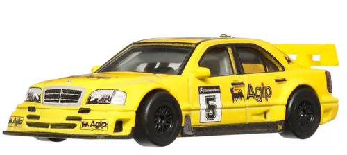 MATTEL, MERCEDES-BENZ AMG C-Klasse DTM Tourenwagen #5 von 1994 gelb, 1/64, MA...