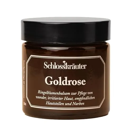 Goldrose Ringelblumensalbe mit Propolis, Sheabutter & Bienenwachs 50ml | Natürliche Ringelblumencreme & Narbencreme | Reichhaltige Calendula Creme ohne Zusatzstoffe
