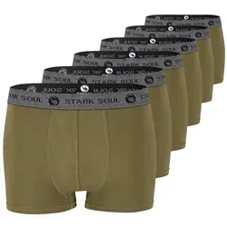 Stark Soul® Boxershorts Herren - 6er Pack grün XXL - Herrenunterhosen aus 95% Baumwolle, atmungsaktiv und elastisch für optimalen Tragekomfort. Ideal für den täglichen Gebrauch.