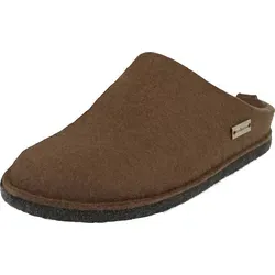 Haflinger Damen Pantoffel Flair Soft 311010, Größe 37, Farbe Braun - Bequeme Wollfilz-Pantoffeln von Haflinger mit anatomisch geformtem Fußbett und rutschfester Sohle. Ideal für entspannte Momente zu Hause und für einen hohen Tragekomfort.