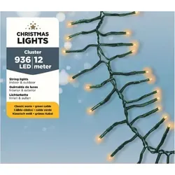 Lumineo LED-Cluster Lichterkette mit 936 LEDs - Lichterketten für Innen- und Außenbereich, energiesparend mit praktischer Timer-Funktion für mühelose Nutzung. Ideal für stimmungsvolle Beleuchtung das ganze Jahr über!