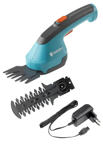 GARDENA® Akku Gras und Strauchschere AccuCut Li Set 9883-33 - Sonstige, leistungsstarke Akku-Schere für präzise Schnitte im Garten, kabellos und einfach zu bedienen.