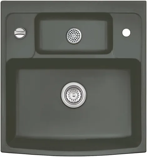 KeraDomo Elementspüle CENTRA 60 LAVA für AP-Tiefe 75 cm von systemceram