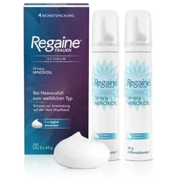 Regaine Frauen Schaum 50 mg - 120 g Haarwuchs Behandlung, fördert das Haarwachstum und stärkt feines Haar