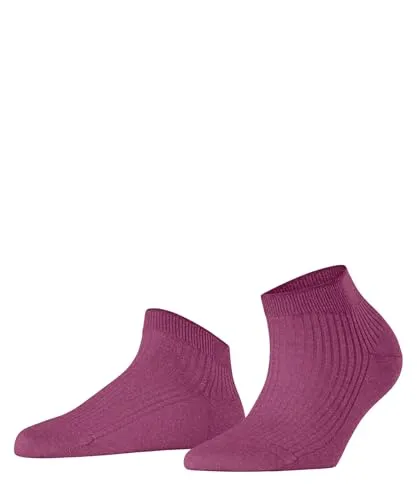 FALKE Damen Sneakersocken Shiny W Sn Viskose kurz einfarbig 1 Paar, Rosa Fuchsia 8552, 39-42