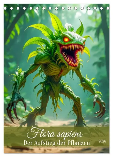 CALVENDO Wandkalender Flora sapiens - Der Aufstieg der Pflanzen (Tischkalender 2026 DIN A5 h