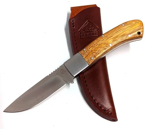 Puma Tec Jagdmesser Gürtelmesser 420 Stahl Zebranoholz von PUMA