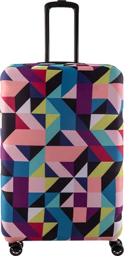 Franky Kofferhülle LC-10L Kratzschutz fürTrolley Spinner ca. 73-76 cm multicolorcheck
