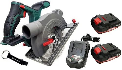 Parkside Akku-Handkreissäge 20V PHKSA 20 mit HEADNMORE Schlüsselanhänger - Leistungsstarke Akku-Handkreissäge für präzise Schnitte in Holz und Kunststoff. Inkl. Transportkoffer und praktischem Flaschenöffner. Kompakt und ergonomisch für hohen Arbeitskomfort.