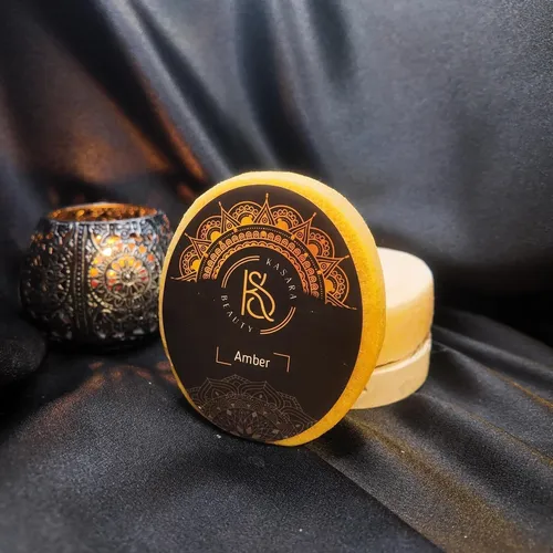 Schwammseife 130gr mit Amber - Für Sanfte Reinigung