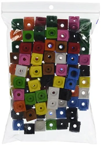 Dick-System 200100 100 Steckwürfel, Kantenlänge 2 cm, 10 farbig