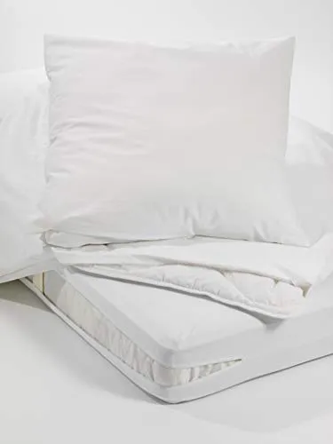 Allergiker Milben Bettwäsche Matratzenbezug, rundum 90 x 220 cm, Encasing Milbenkotdicht Höhe 20 cm, Milbenschutz für Hausstauballergiker