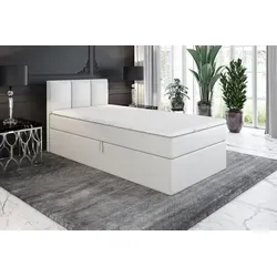 A&J MöbelLand Boxspringbett NASI mit Bettkasten und Topper von A&J MöbelLand