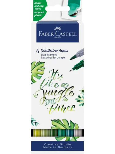 Faber-Castell Gofa Aqua Dual Marker Lettering Set Jung