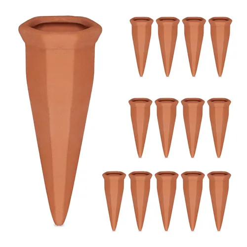 relaxdays Bewässerungssystem Tonkegel 14er Set von Relaxdays