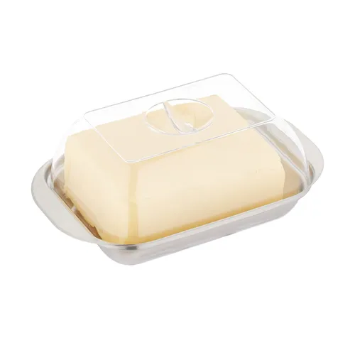 Butterdose Butterglocke Butterschale Butterbehälter spülbar transparent 120 g