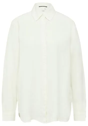 QS Bluse Langarm Leinen - Damenblusen aus hochwertigem Leinen, atmungsaktiv und perfekt für warme Tage.