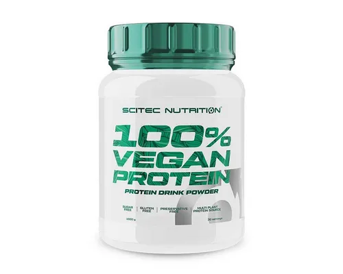 Scitec Nutrition 100% Vegan Protein 1000g Pulver - Sportnahrung für vegane Ernährung, proteinreiches Getränkepulver mit hochwertigen pflanzlichen Proteinen und Verdauungsenzymen für optimale Nährstoffaufnahme.