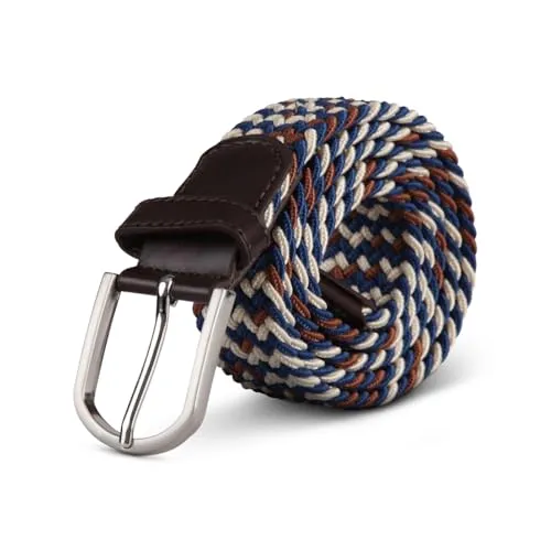 Bestlivings hemmy Stretchgürtel Flechtgürtel - Elastischer Stoffgürtel, dehnbarer Gürtel ohne Löcher, Unisex stufenlos verstellbarer Gürtel für Damen Herren