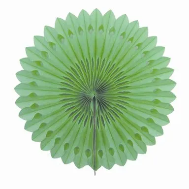 Creativery 1 Papierfächer 25cm (hellgrün 556) // Deko Papier Fächer Rosetten Blumen Raumdeko Papierrosetten Hängedeko