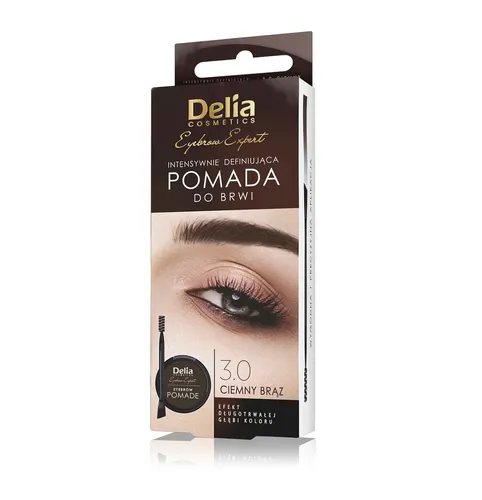 Eyebrow Expert pomada do brwi 3.0 Ciemny Brąz 2.5g Delia 5901350470237