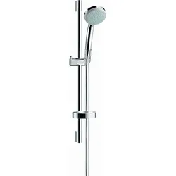 hansgrohe Brauseset Croma 100 Vario 27772000 - Brausegarnituren mit 65 cm Brausestange, flexibles Duscherlebnis dank Handbrause und hochwertigem Schlauch für optimalen Komfort.