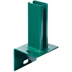 MR-Shop Pfostenträger für Zaunpfosten 60x40mm auf L-Randsteinen Grün RAL 6005