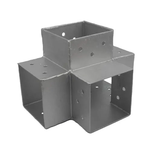 GeZu Impex Pfostenecke für 4 Balken 90 x 90 mm