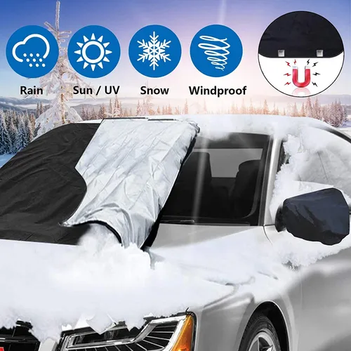 Auto Wendbar Windschutzscheibencover Sonne UV Staub Diebstahlschutz Anti-frost