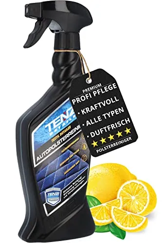 TENZI Premium Polsterreiniger (600ml) für Auto & Motorrad - Auto Polster Reiniger Innenraum, angenehmer Duft, entfernt Flecken & Schmutz in 60 Sekunden - Polsterpflege für Sitze Teppich Autopolster