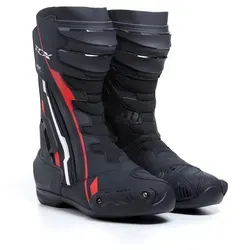 TCX S-TR1 Motorradstiefel, schwarz-weiss-rot, Größe 46 - Motorradstiefel mit Groundtrax® Gummilaufsohle für optimale Haftung und Ortholite-Fußbett für langanhaltenden Komfort und Atmungsaktivität.