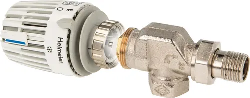 tecuro Kombi-Set Thermostatkopf K mit Ventilunterteil V-exact II, DN 10 - Hochwertiges Kombi-Set für präzise Raumtemperaturregelung. Der flüssigkeitsgefüllte Thermostatkopf K mit Nullstellung und das robuste Ventil V-exact II sorgen für effiziente Heizungssteuerung.