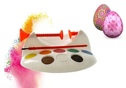 TK Gruppe Timo Klingler Malmaschine Ostern inkl. Halterung zum Bemalen & Anmalen von Ostereier - Ostern Malgerät (Ostereiermaschine)